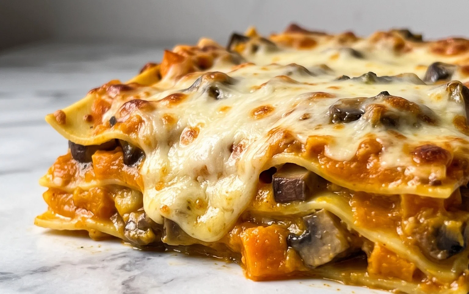 Lasagnes Butternut Champignons Végétariennes | Douceur Automnale